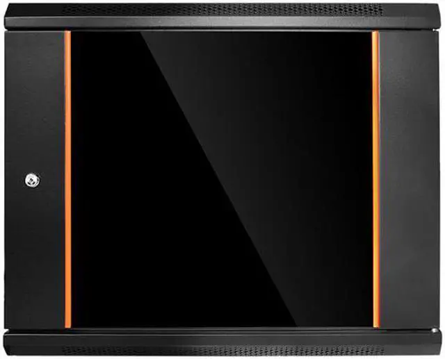 Alt view image 2 of 6 - iStarUSA WMZ955-KBR1U 9U 550mm Depth Swing-out Wallmount Server Cabinet with 1U Keyboard Drawer