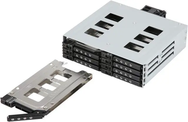 Alt view image 6 of 8 - iStarUSA BPU-128DE-SS 5.25" to 8 x Slim 2.5" HDD SSD Hot-swap Rack