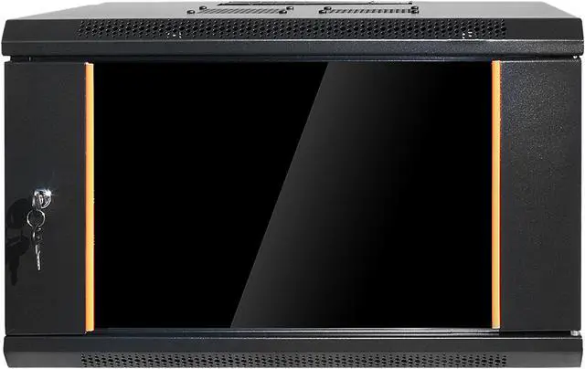 Alt view image 2 of 4 - iStarUSA WMZ655-P2UMT 6U 550mm Depth Swing-out Wallmount Server Cabinet with 2U Metallic White Board Panel