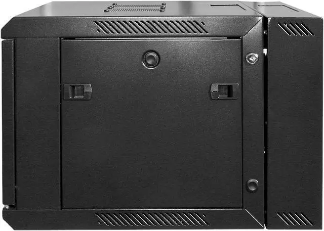 Alt view image 3 of 4 - iStarUSA WMZ655-P2UMT 6U 550mm Depth Swing-out Wallmount Server Cabinet with 2U Metallic White Board Panel