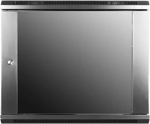 Alt view image 2 of 4 - iStarUSA WM945-KBR1U 9U 450mm Depth Wallmount Server Cabinet with 1U Keyboard Drawer