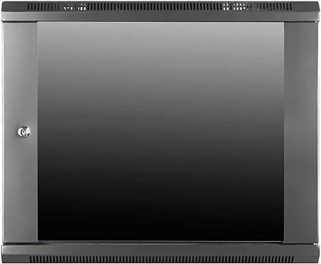Alt view image 2 of 4 - iStarUSA WM960-KBR1U 9U 600mm Depth Wallmount Server Cabinet with 1U Keyboard Drawer