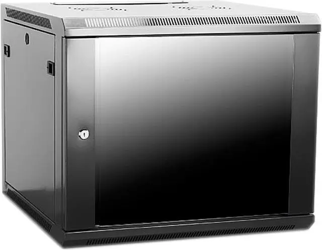 Alt view image 2 of 4 - iStarUSA WM960-SFH25 9U 600mm Depth Wallmount Server Cabinet with 1U Supporting Tray