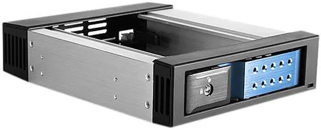 Alt view image 2 of 4 - iStarUSA BPN-DE110HD-BLUE Trayless 5.25" to 3.5" 12Gb/s HDD Hot-swap Rack