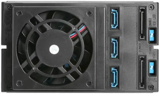 Alt view image 2 of 4 - iStarUSA BPN-DE230HD-SILVER Trayless 2 x 5.25" to 3 x 3.5" 12Gb/s HDD Hot-swap Rack