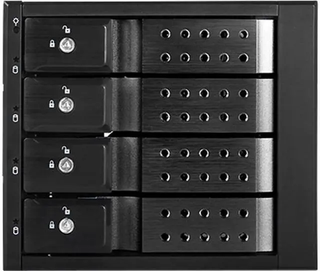 Main image of iStarUSA BPN-DE340HD-BLACK Trayless 3 x 5.25" to 4 x 3.5" 12Gb/s HDD Hot-swap Rack