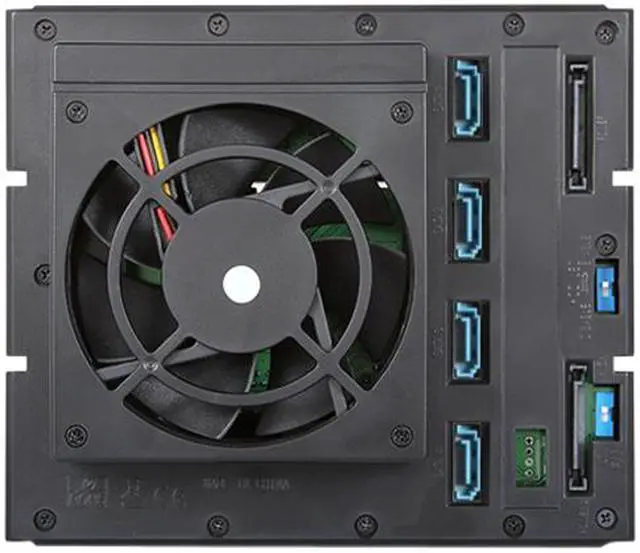 Alt view image 2 of 4 - iStarUSA BPN-DE340HD-BLACK Trayless 3 x 5.25" to 4 x 3.5" 12Gb/s HDD Hot-swap Rack