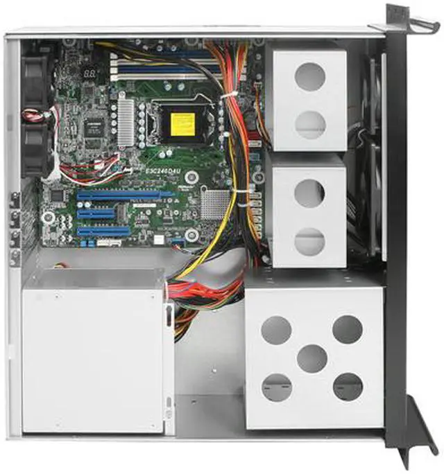 Alt view image 6 of 6 - iStarUSA D-313SE-C246-1 3U Intel Xeon E-2100 UP Rackmount Server Barebone