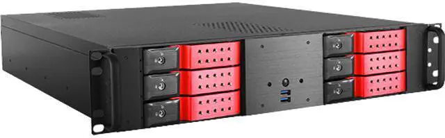 Main image of iStarUSA D-260HNRD-C246-1 2U Rackmount Server Barebone - Red LGA 1151 Intel C246
