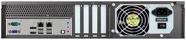 Alt view image 4 of 4 - iStarUSA D-260HNRD-C246-1 2U Rackmount Server Barebone - Red LGA 1151 Intel C246