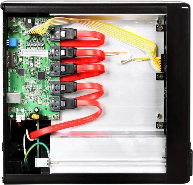 Alt view image 5 of 7 - AMS VENUS T5C DS-2350C RAID levels: JBOD, Clone, 0, 1, 3, 5 and 10 5 3.5" Drive Bays eSATA + USB 3.0 5-Bay SATA RAID Sub-System