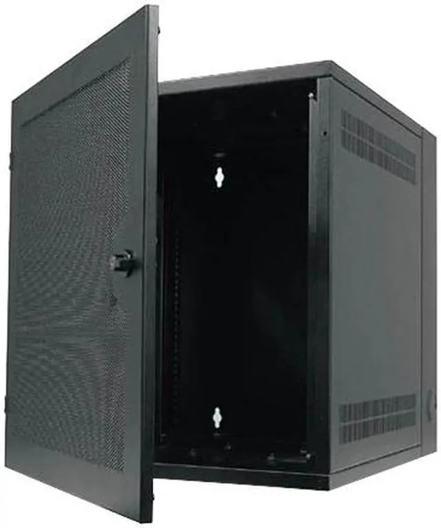 Alt view image 2 of 2 - APC AR100HD 13U NetShelter WX w/Threaded Hole Vertical Mounting Rail Vented Front Door Black