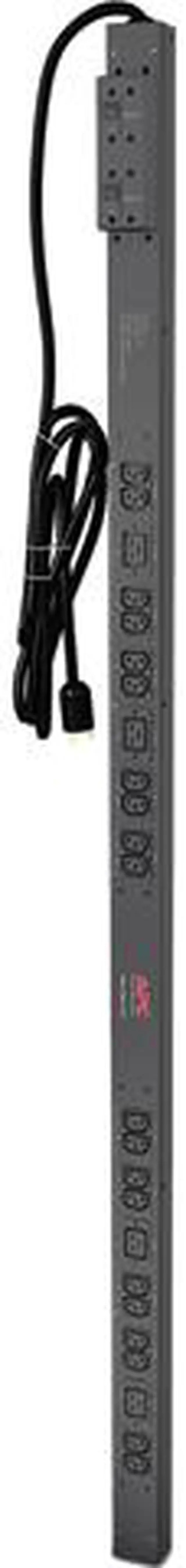 Alt view image 2 of 3 - APC Rack Mount PDU, Basic 200V-230V/30A, (24) Outlets, 0U Vertical Rackmount (AP7541)