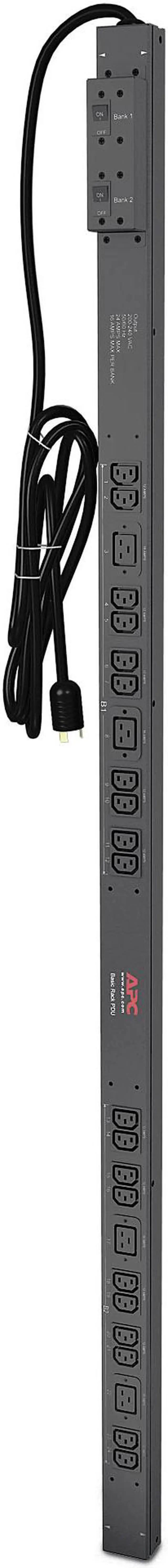 Main image of APC Rack Mount PDU, Basic 200V-230V/30A, (24) Outlets, 0U Vertical Rackmount (AP7541)