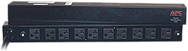 Main image of APC Rack Mount PDU, Basic 100V-120V/30A, (10) Outlets, 1U Horizontal Rackmount (AP9560)