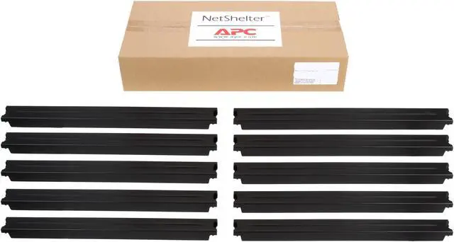 Alt view image 5 of 5 - APC AR8136BLK 1U 19" Black Modular Toolless Airflow Management Blanking Panel - Qty 10