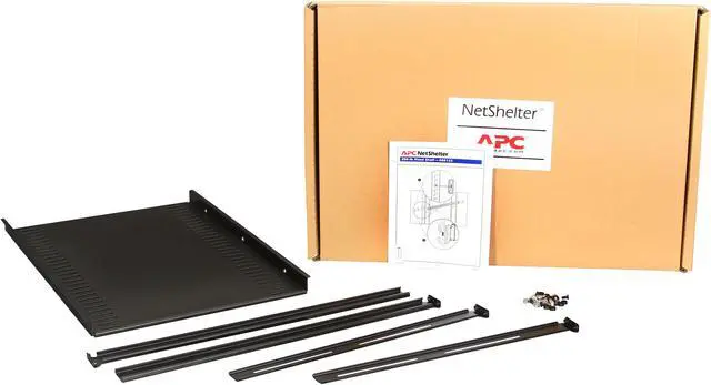 Alt view image 7 of 7 - APC AR8122BLK Fixed Shelf 250lbs/114kg Black