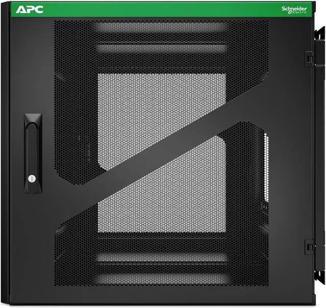Alt view image 3 of 4 - APC NetShelter 19" Wall Mountable Rack - 12U - Steel - Black AR112SM