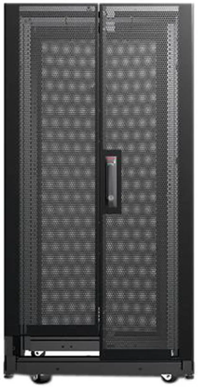 Main image of APC AR3814 24U NetShelter AV 600mm x 825mm Enclosure with Sides and 10-32 Threaded Rails Black