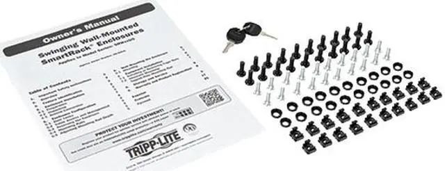 Alt view image 5 of 5 - Tripp Lite 12U Wall-Mount Rack Enclosure Cabinet, Hinged Back, Low-Profile Switch-Depth (SRW12US)