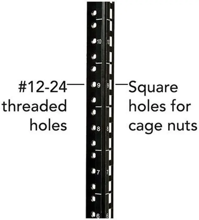 Alt view image 4 of 5 - Tripp Lite 12U Wall-Mount Rack Enclosure Cabinet, Hinged Back, Low-Profile Switch-Depth (SRW12US)