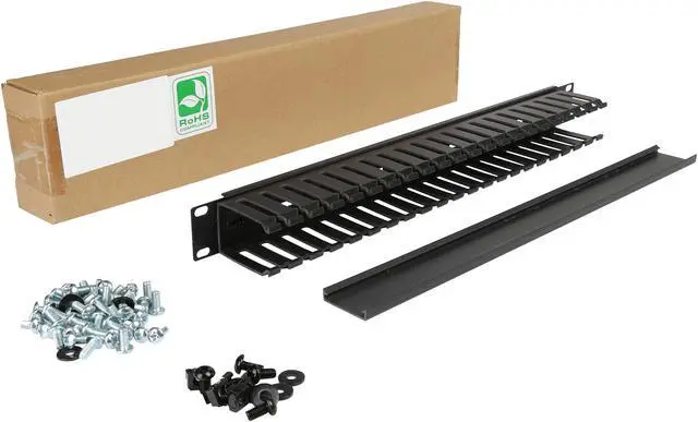 Alt view image 4 of 4 - TRIPP LITE SRCABLEDUCT1U 1U Horizontal Cable Manager (Finger duct with cover)