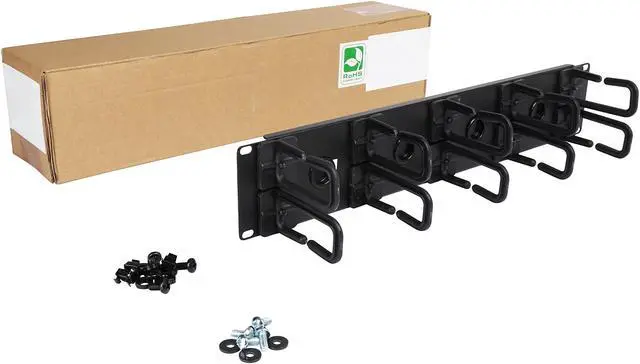 Alt view image 4 of 4 - TRIPP LITE SRCABLERING2U 2U Horizontal Cable Manager (Flexible ring type)