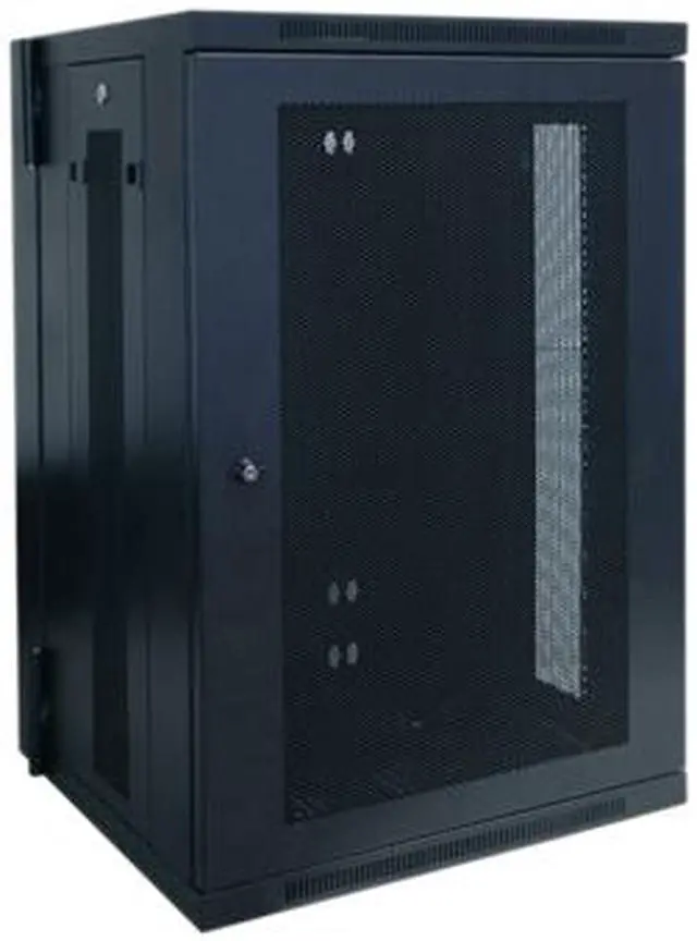 Alt view image 2 of 3 - Tripp Lite 18U Wall-Mount Rack Enclosure Cabinet, Hinged Back, Switch-Depth (SRW18US)