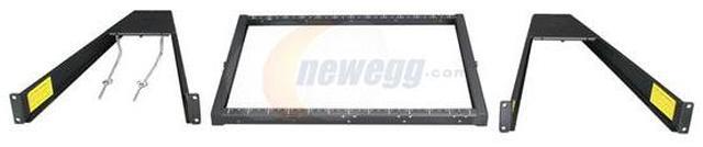 Alt view image 2 of 13 - Tripp Lite 12U Wall-Mount Pivoting 2-Post Open Frame Rack, Low-Profile Switch-Depth (SRWO12US)