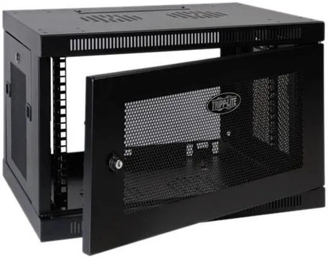 Alt view image 3 of 4 - Tripp Lite 9U Wall-Mount Rack Enclosure Cabinet, Switch-Depth (SRW9U)