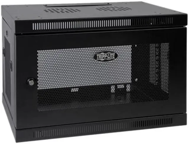 Alt view image 2 of 4 - Tripp Lite 9U Wall-Mount Rack Enclosure Cabinet, Switch-Depth (SRW9U)