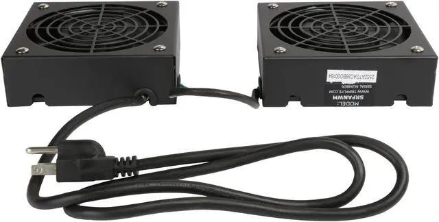 Alt view image 6 of 7 - TRIPP LITE SRFANWM SMARTRACK Series Wall-Mount Roof Fan Kit, 120V (2 high-performance fans; 5-15P plug)