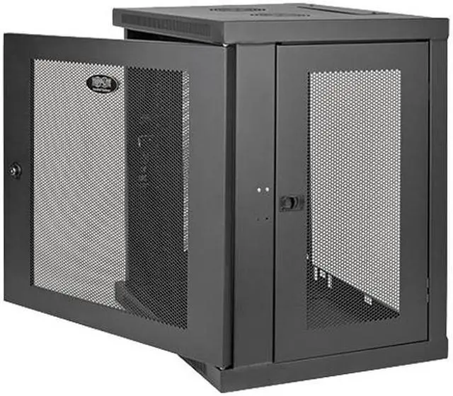 Alt view image 2 of 5 - Tripp Lite 12U Wall-Mount Rack Enclosure Cabinet, Low-Profile Switch-Depth (SRW12U)