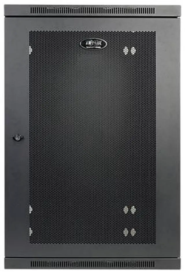 Alt view image 2 of 8 - Tripp Lite SmartRack Slim 18U Swinging Wall-Mount Rack Enclosure Cabinet