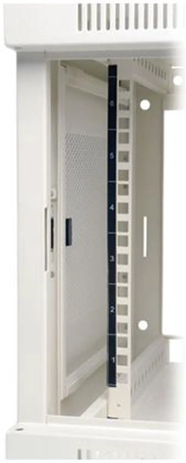 Alt view image 4 of 4 - Tripp Lite White SmartRack 6U Wall-Mount Rack Enclosure Cabinet