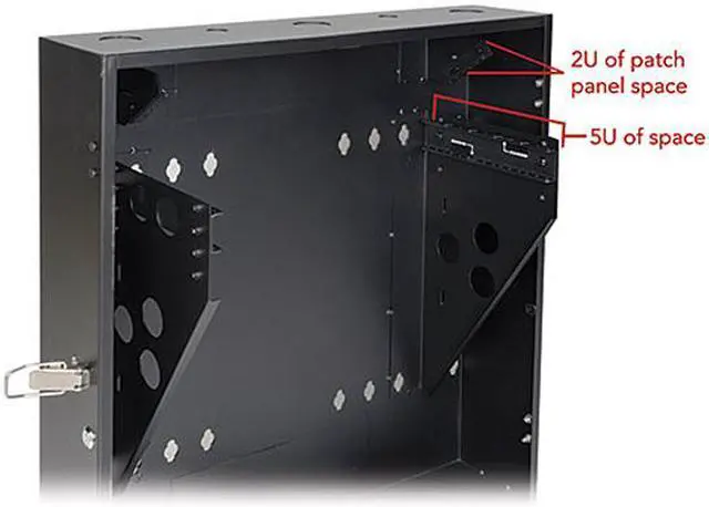 Alt view image 9 of 10 - Tripp Lite 5U Vertical-Mount Wall-Mount Rack Enclosure Server Cabinet, Low-Profile Server-Depth (SRWF5U36)