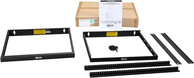 Alt view image 6 of 6 - Tripp Lite 12U Heavy-Duty Wall-Mount 2-Post Open Frame Rack, Low-Profile Switch-Depth (SRWO12UHD)