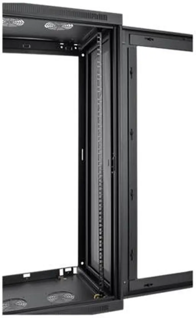 Alt view image 4 of 5 - Tripp Lite SRW21UG SmartRack 21U Low-Profile Switch-Depth Wall-Mount Rack Enclosure Cabinet