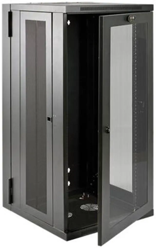 Alt view image 2 of 5 - Tripp Lite SRW26USDPG 26U Wall Mount Rack Enclosure Server Cabinet Deep Acrylic Window
