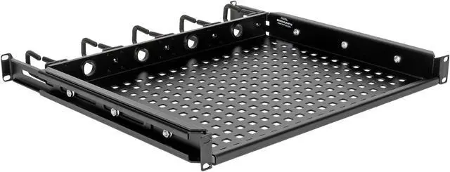 Main image of TRIPP LITE SRWSHELF4P1U Cantilevered Steel Rack Shelf - 1U, Vented, Integrated Cable Rings, 14.2 in. Deep, Holds up to 50 lbs.