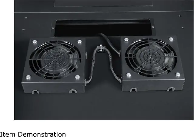 Alt view image 4 of 6 - Tripp Lite SRXFANWM Wall-Mount Roof Fan Kit - Dual 230V High-Performance Fans, 210 CFM, 3 ft. Cord, C14 Input