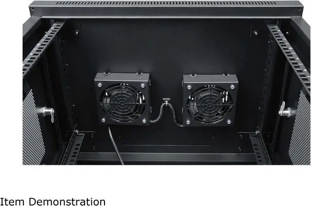 Alt view image 5 of 6 - Tripp Lite SRXFANWM Wall-Mount Roof Fan Kit - Dual 230V High-Performance Fans, 210 CFM, 3 ft. Cord, C14 Input