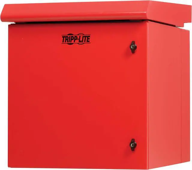 Alt view image 2 of 7 - Tripp Lite SmartRack Industrial Wallmount Rack 12U Enclosure - 23IN Depth - NEMA 3R - Red  SRN3RR12US