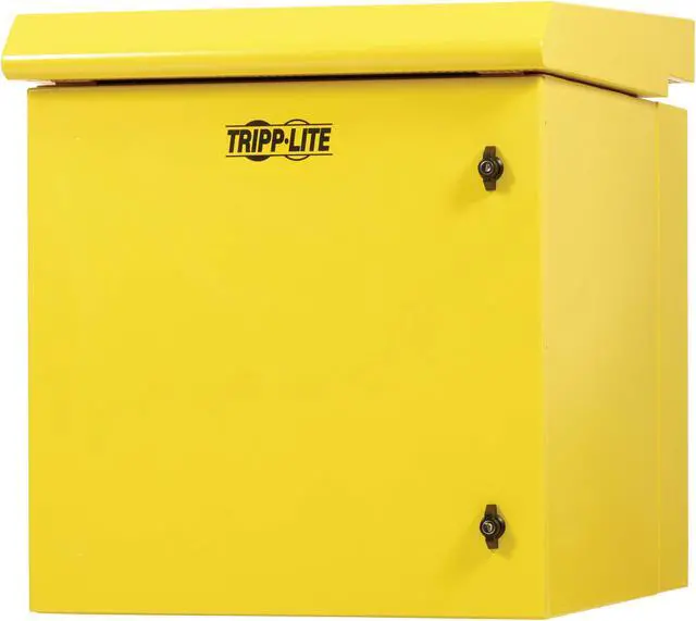 Alt view image 2 of 6 - Tripp Lite SmartRack Industrial Wallmount Rack 12U Enclosure - 12IN Deep - NEMA 3R - Yellow  SRN3RY12US