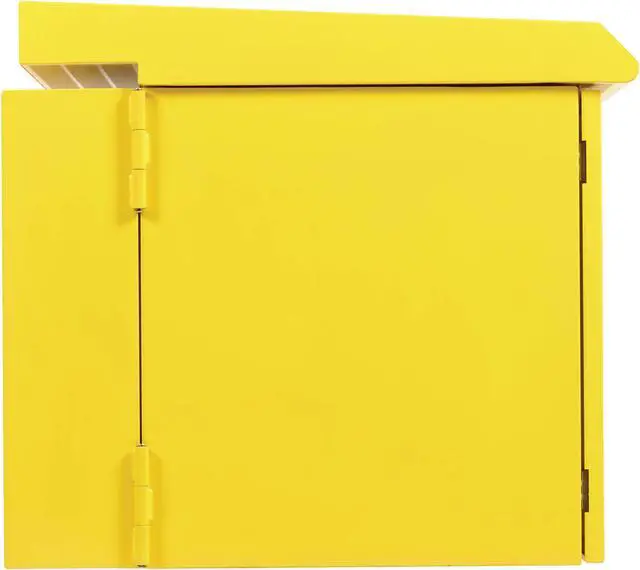 Alt view image 3 of 6 - Tripp Lite SmartRack Industrial Wallmount Rack 12U Enclosure - 12IN Deep - NEMA 3R - Yellow  SRN3RY12US