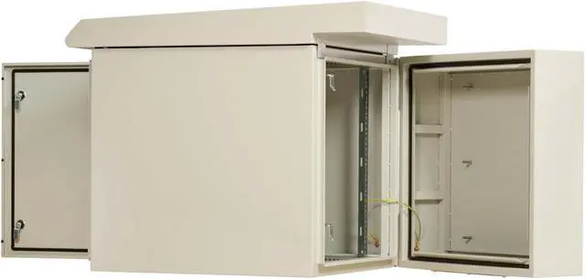 Alt view image 6 of 6 - Tripp Lite SmartRack Industrial Wallmount Rack 12U Enclosure - 28IN Depth - NEMA 3R - Gray   SRN3RG12US
