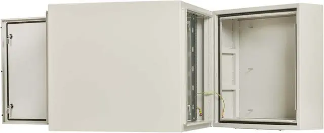 Alt view image 6 of 7 - Tripp Lite SmartRack Industrial Wallmount Rack Enclosure - 32IN Depth - NEMA 4 - Gray  SRN4G12USDP
