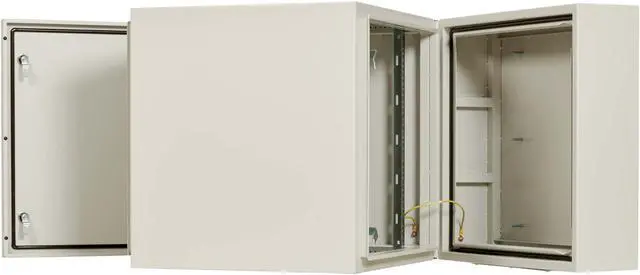 Alt view image 6 of 7 - Tripp Lite SmartRack Industrial Wallmount Rack Enclosure - 12U - 28IN Depth - NEMA4 - Gray  SRN4G12US