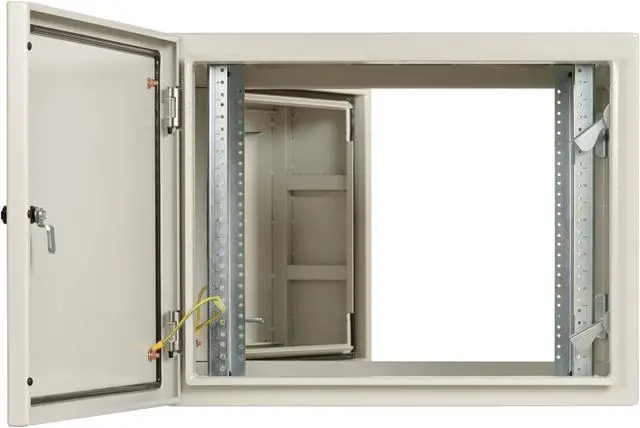 Alt view image 3 of 7 - Tripp Lite SmartRack Industrial Wallmount Rack Enclosure - 9U - 32IN Depth - NEMA 4 - Gray SRN4G9USDP