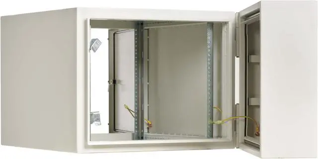 Alt view image 4 of 7 - Tripp Lite SmartRack Industrial Wallmount Rack Enclosure - 9U - 32IN Depth - NEMA 4 - Gray SRN4G9USDP